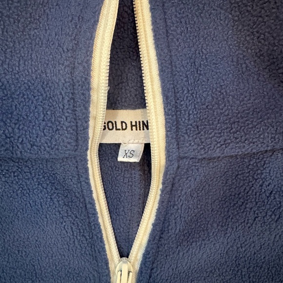 Women's Navy Blue Gold Hinge XS Half-Zip Fleece Pullover Like New - Picture 5 of 6